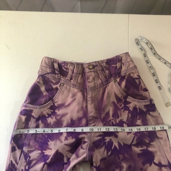 Vintage Wrangler Purple Tie Dye High Rise Jeans - Picture 5 of 8